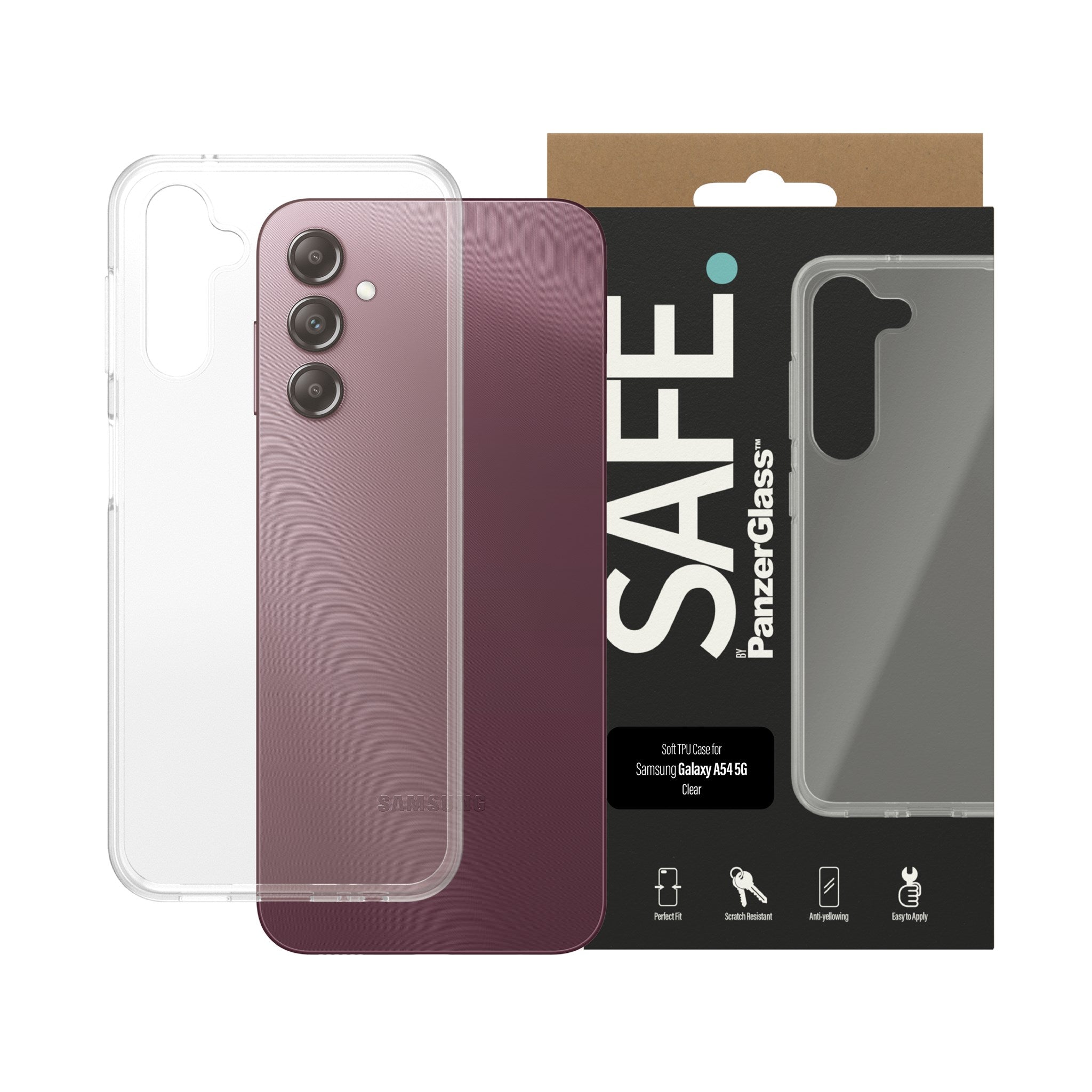 SAFE. by PanzerGlass® TPU Case Samsung Galaxy A14 | A14 5G | Transparent